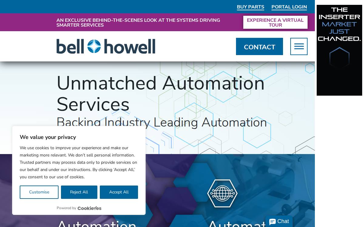 Bell & Howell website preview