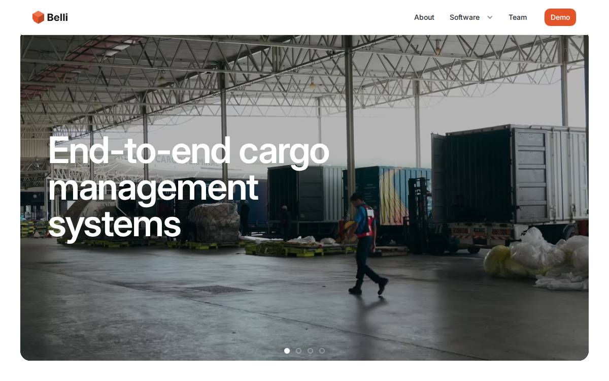Belli website preview