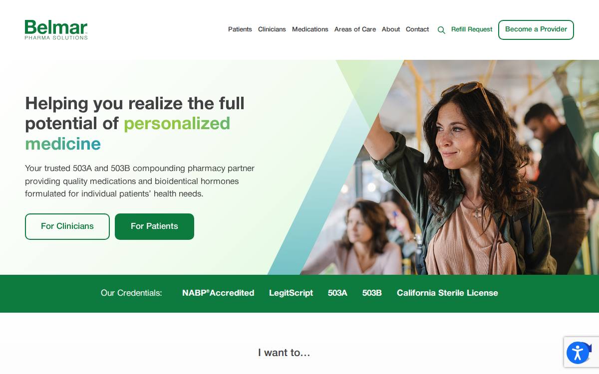 Belmar Pharma Solutions website preview