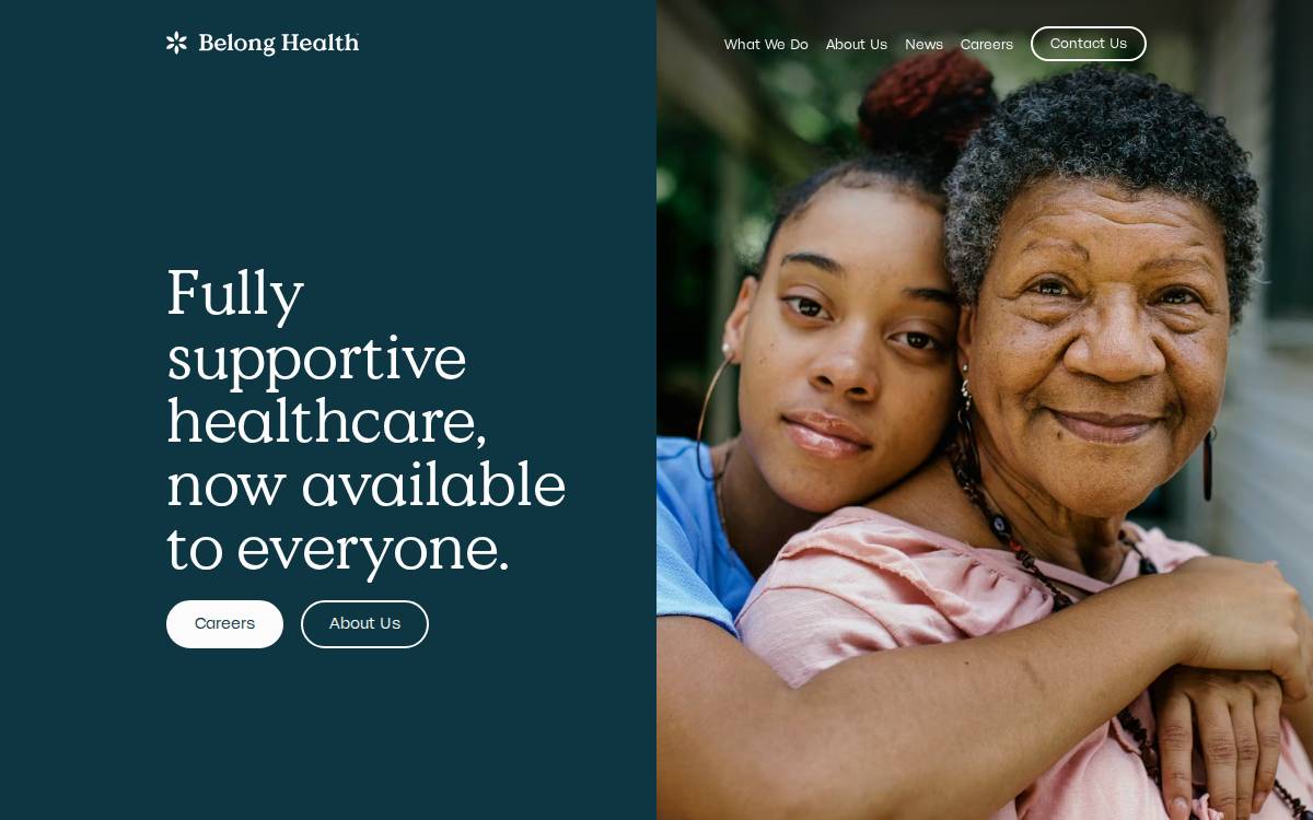 Belong Health website preview