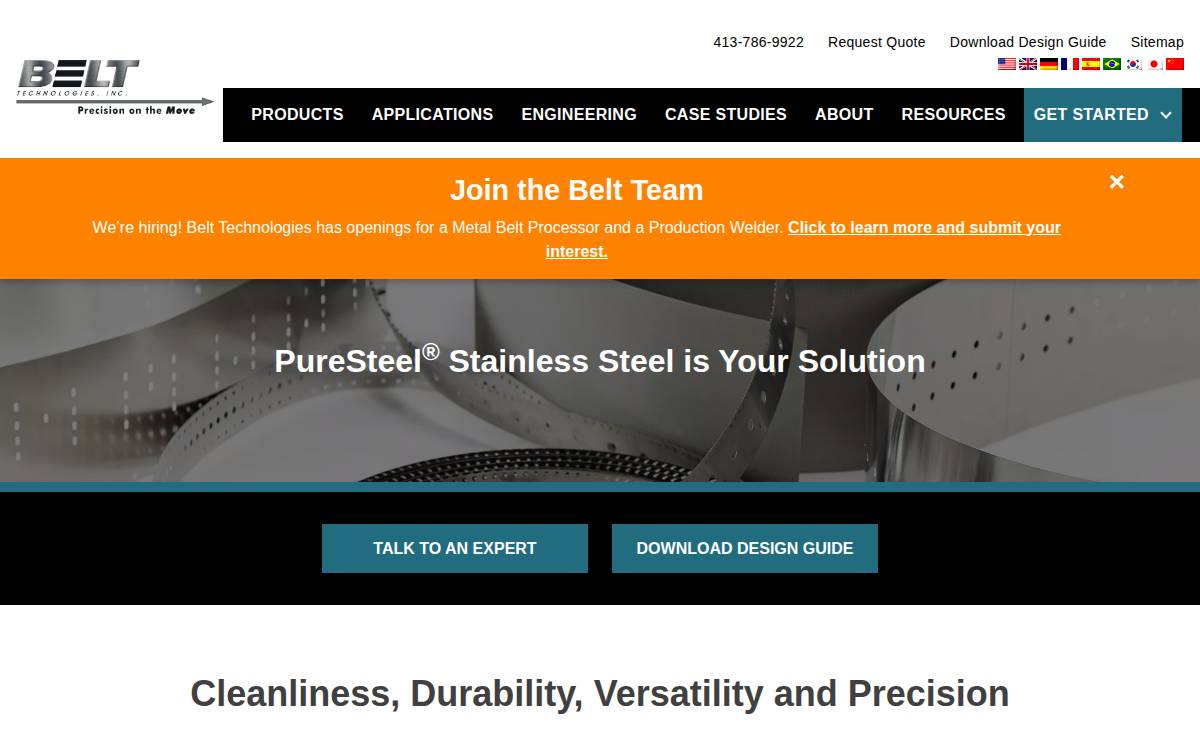 BELT website preview