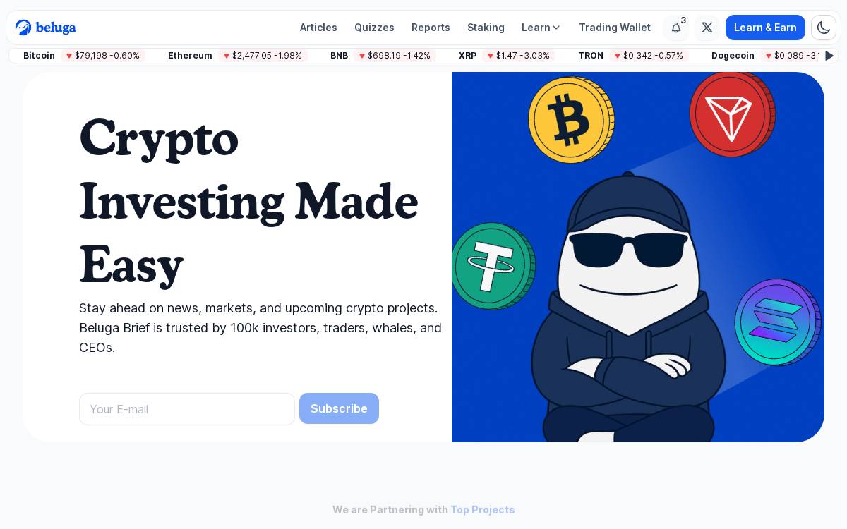 Beluga website preview