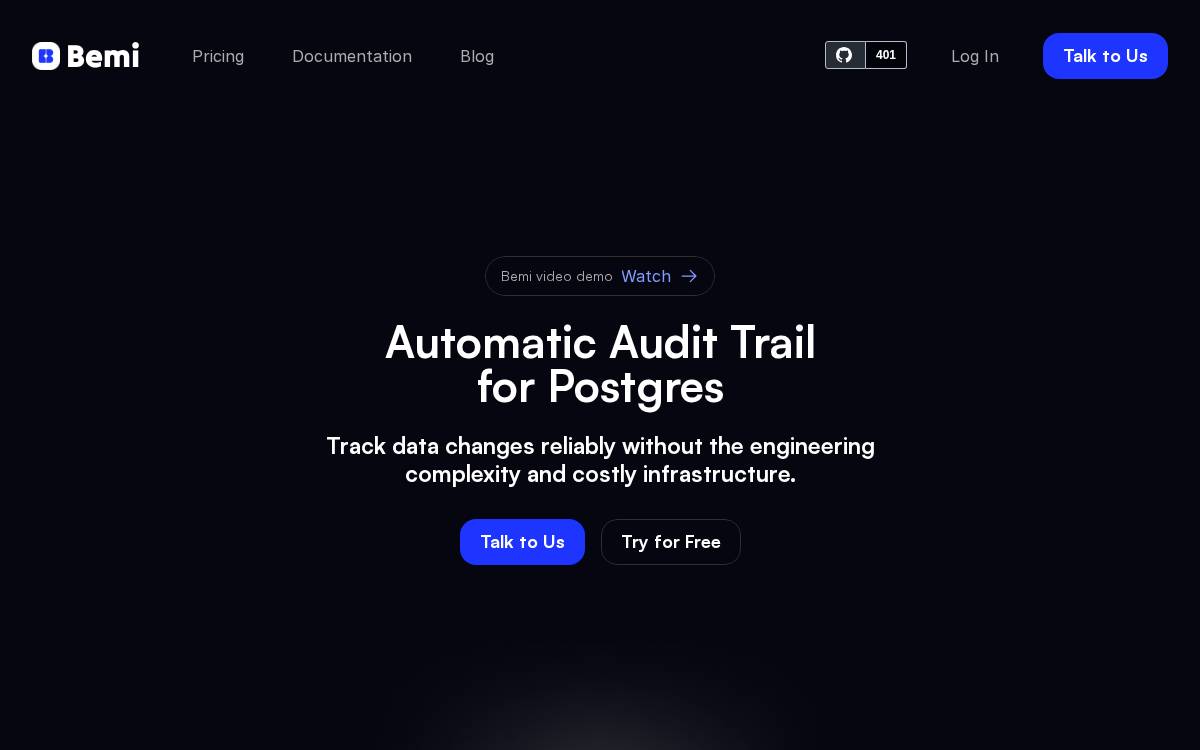 Bemi website preview