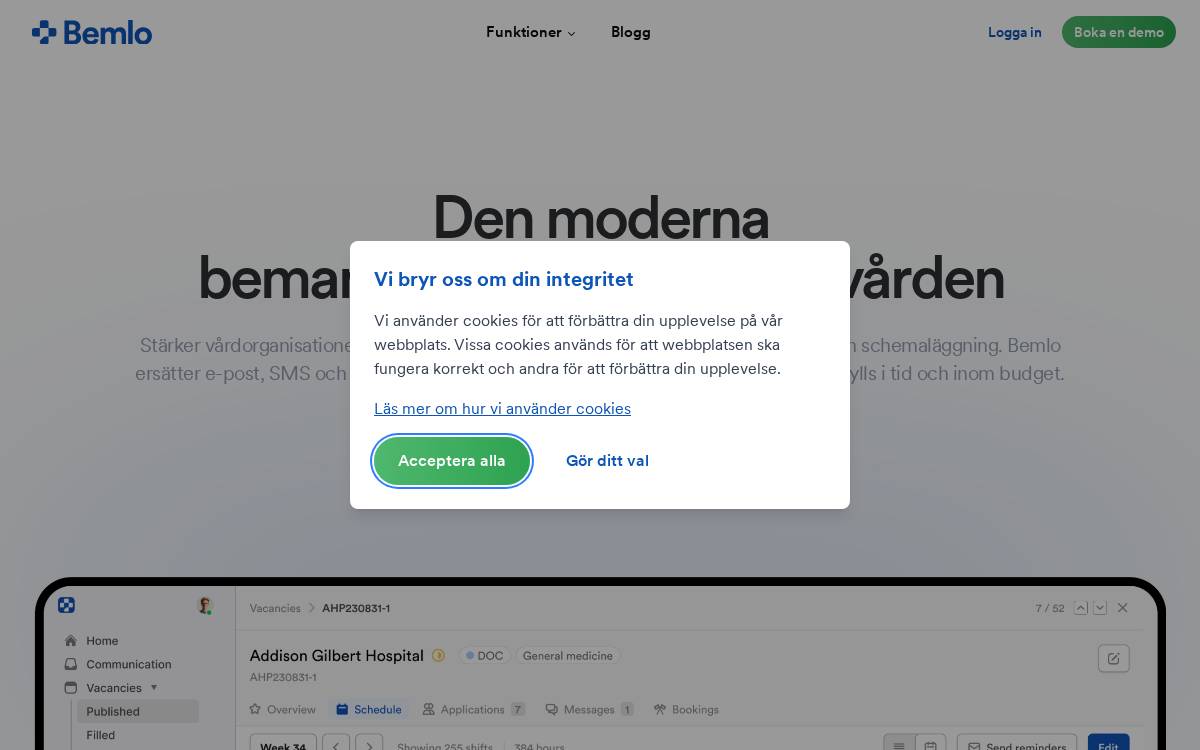 Bemlo website preview