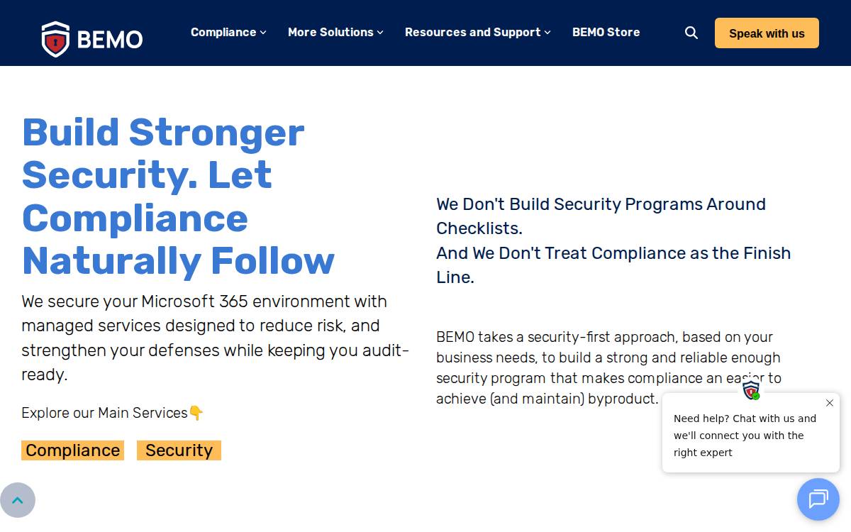 BeMo website preview