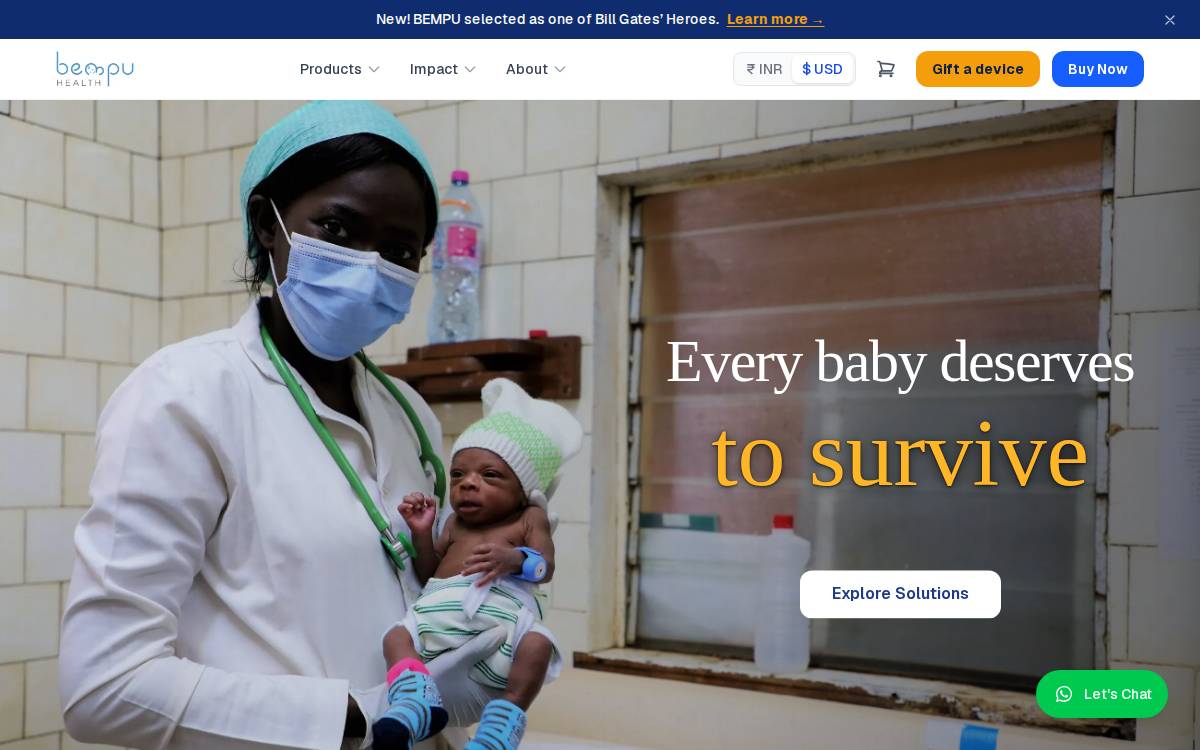 BEMPU Health website preview