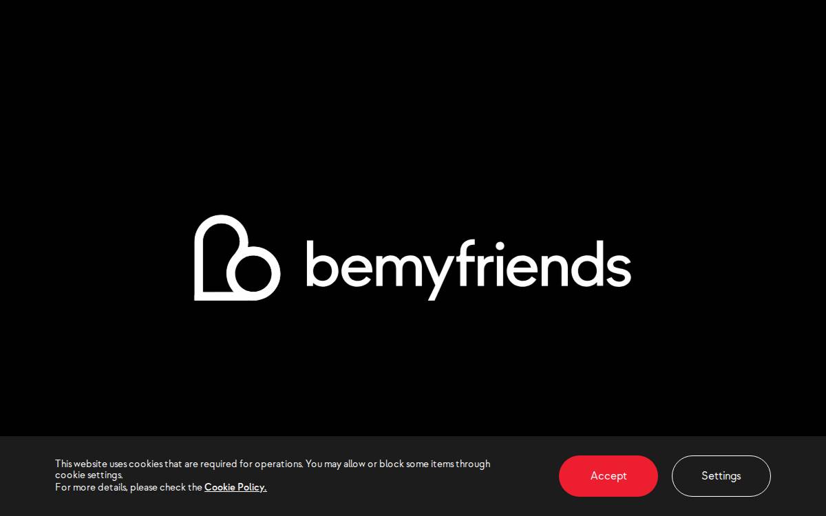 Bemyfriends website preview