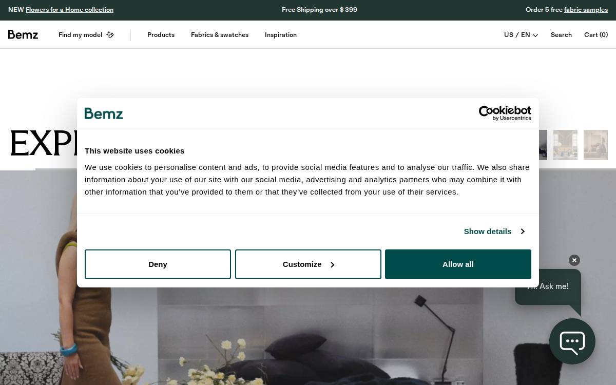 Bemz website preview