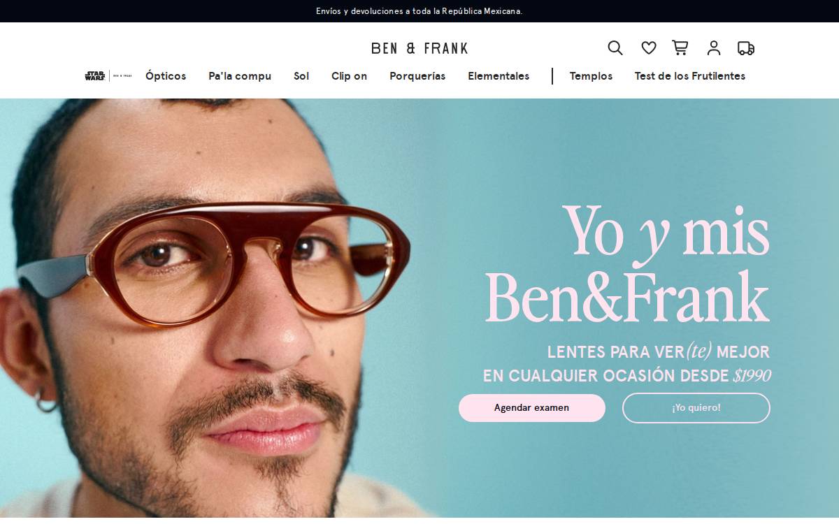 Ben & Frank website preview