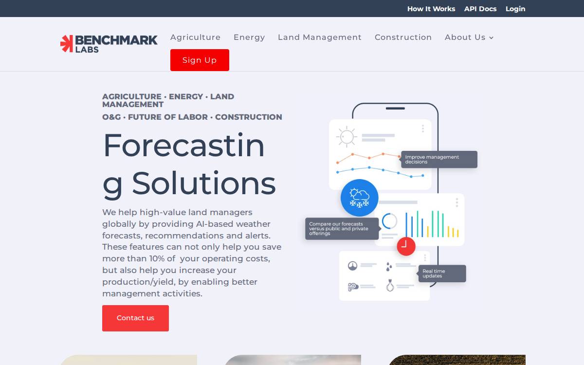 Benchmark Labs website preview