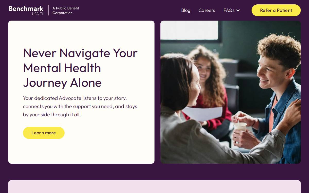 Benchmarkhealth website preview