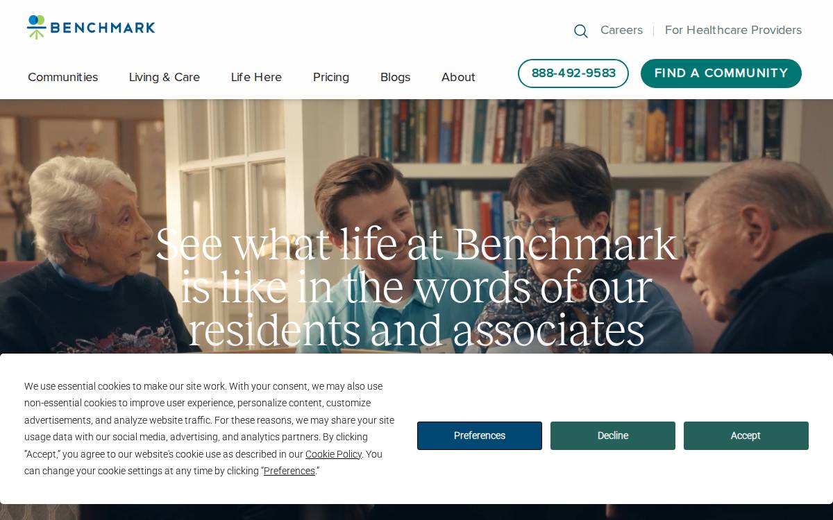 Benchmarkquality website preview