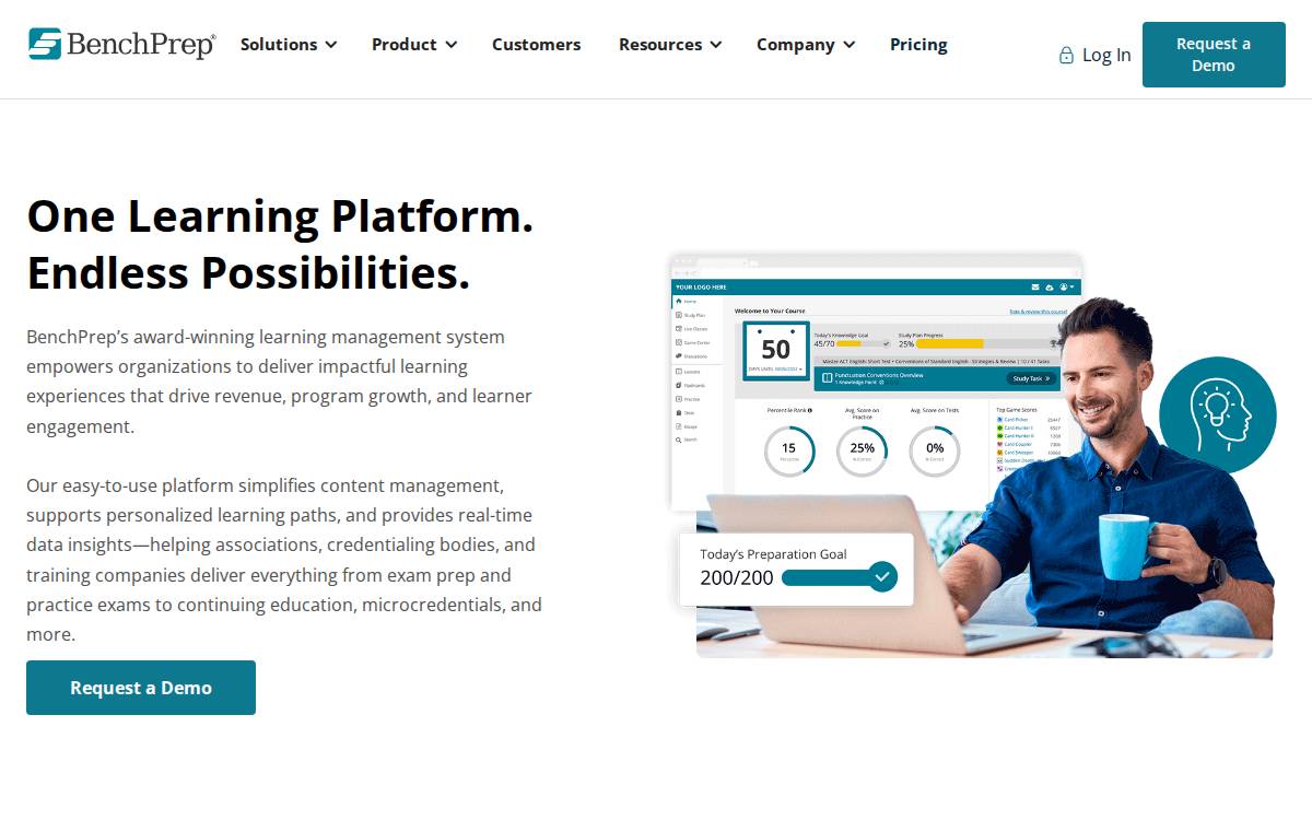 BenchPrep website preview