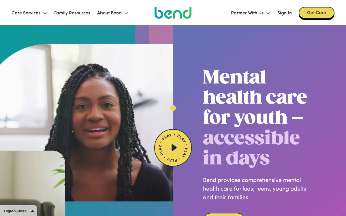 Bend Health website preview