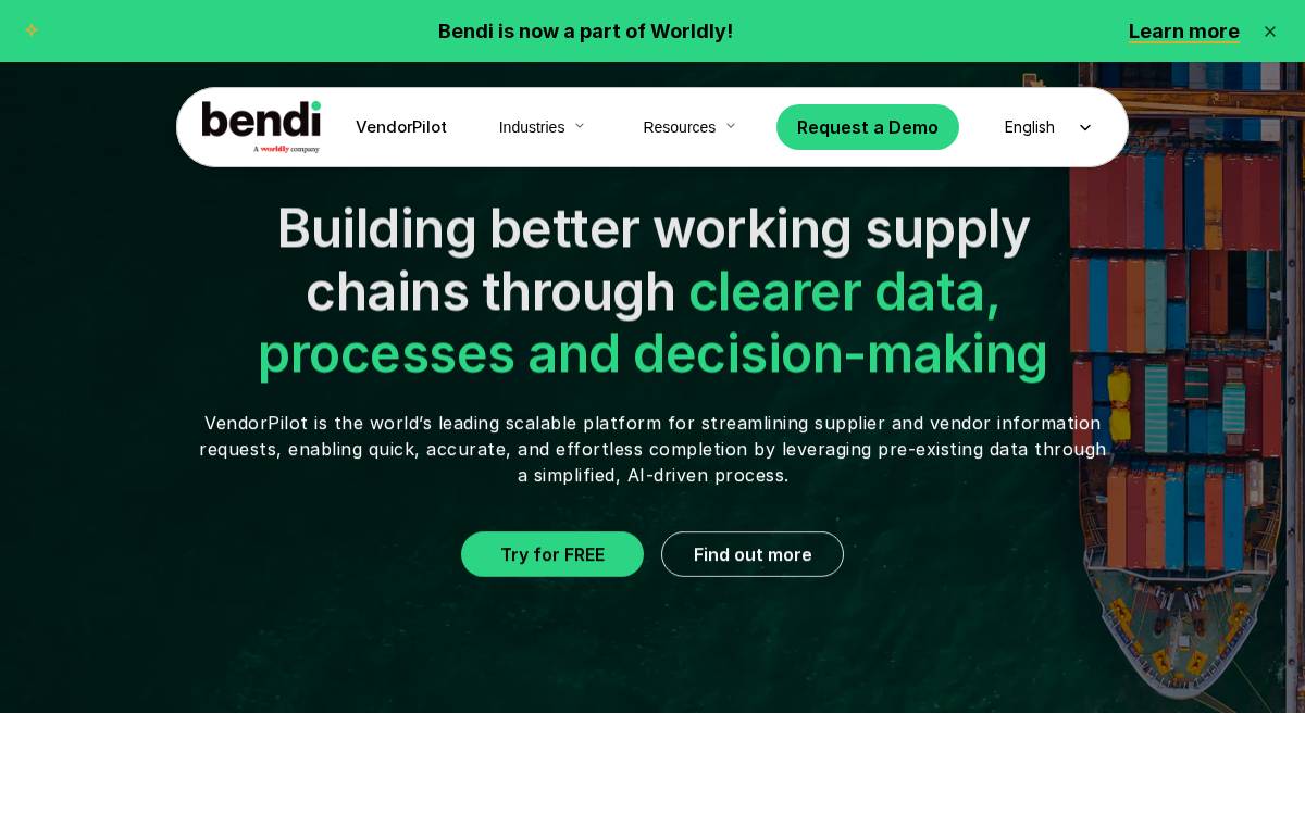 Bendi Seed website preview