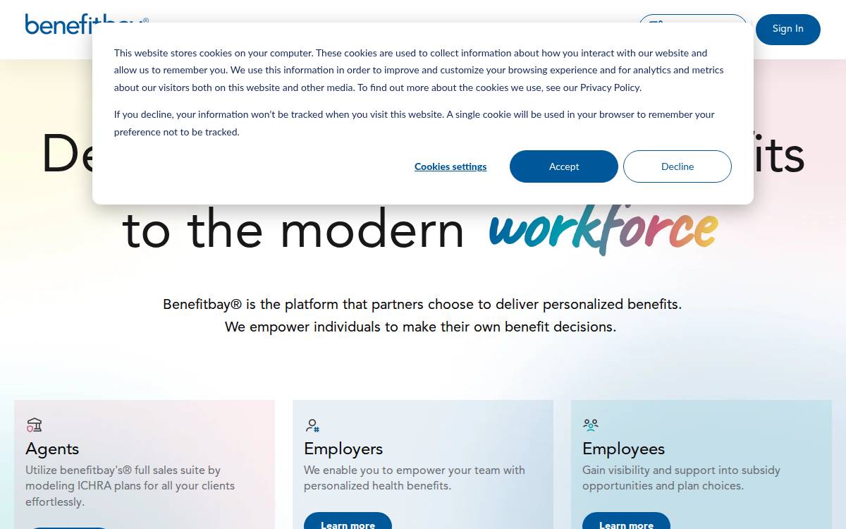 Benefitbay website preview