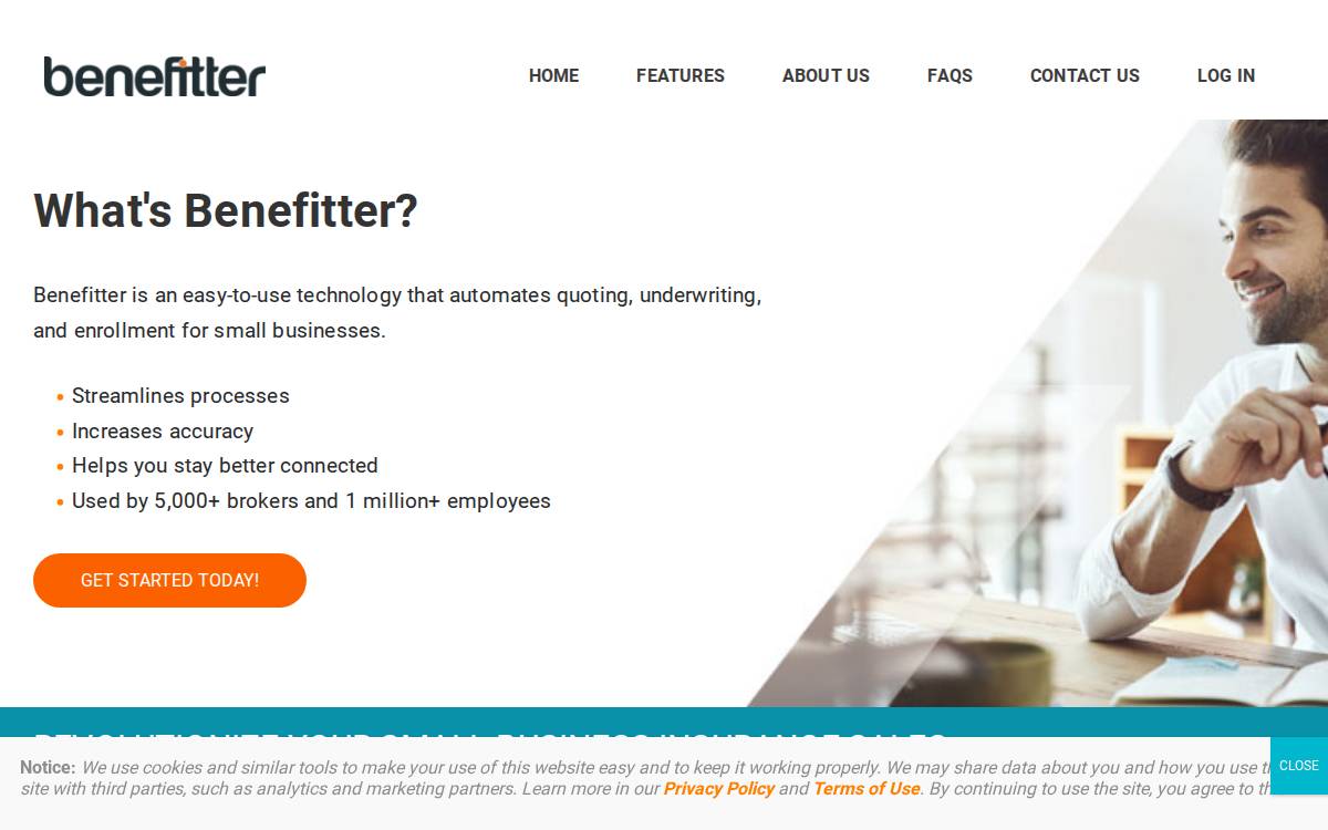 Benefitter website preview