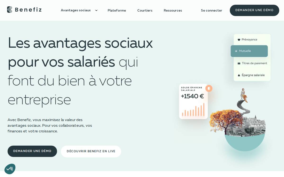 Benefiz website preview