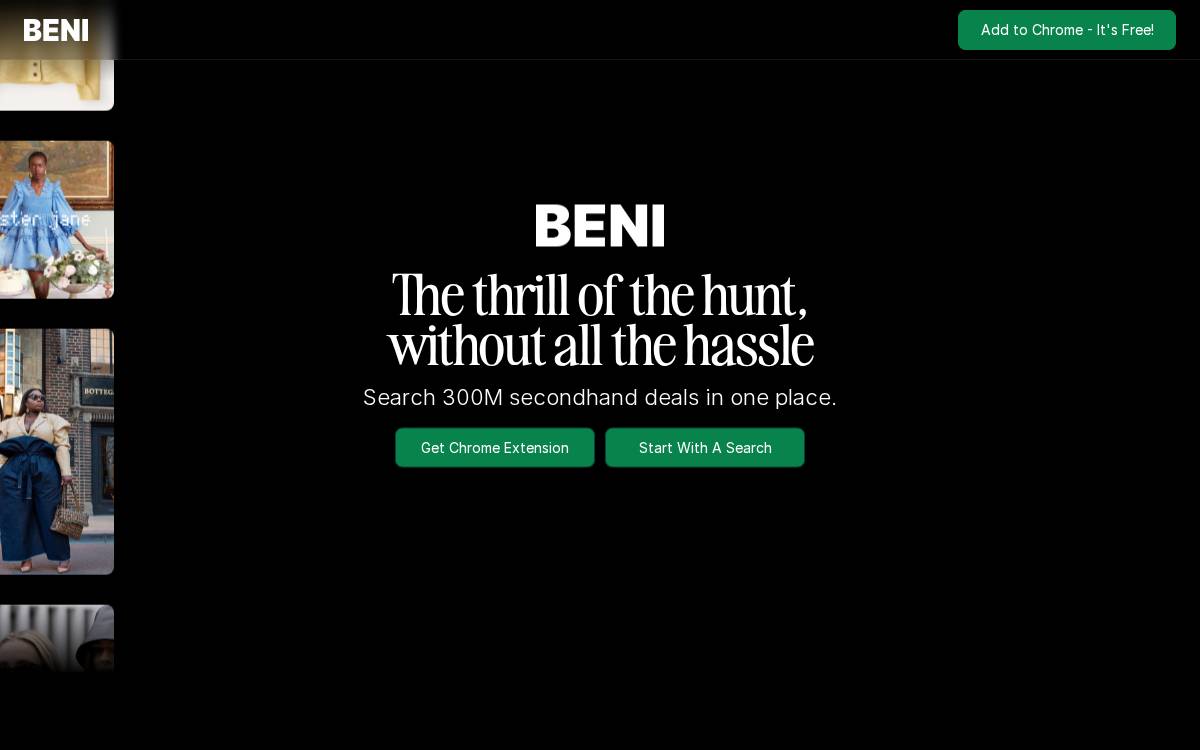 Beni website preview