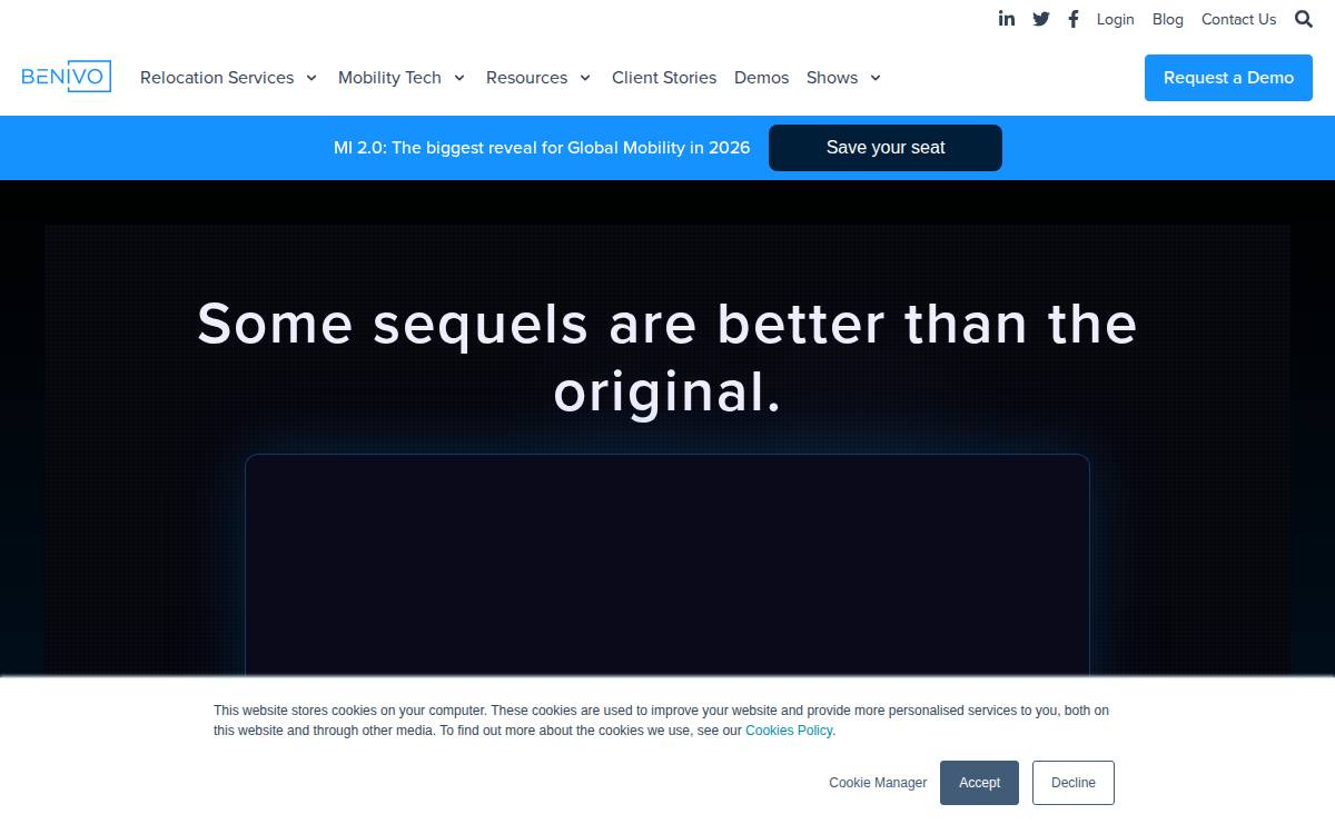 Benivo website preview