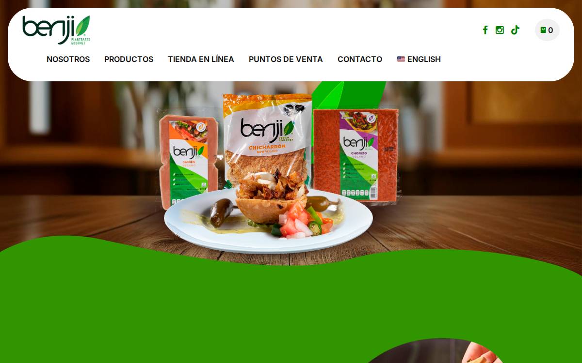 Benji website preview