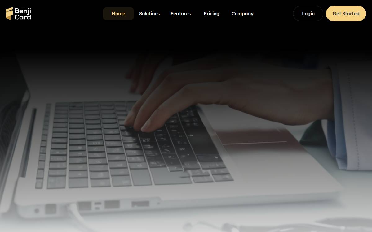 Benjicard website preview
