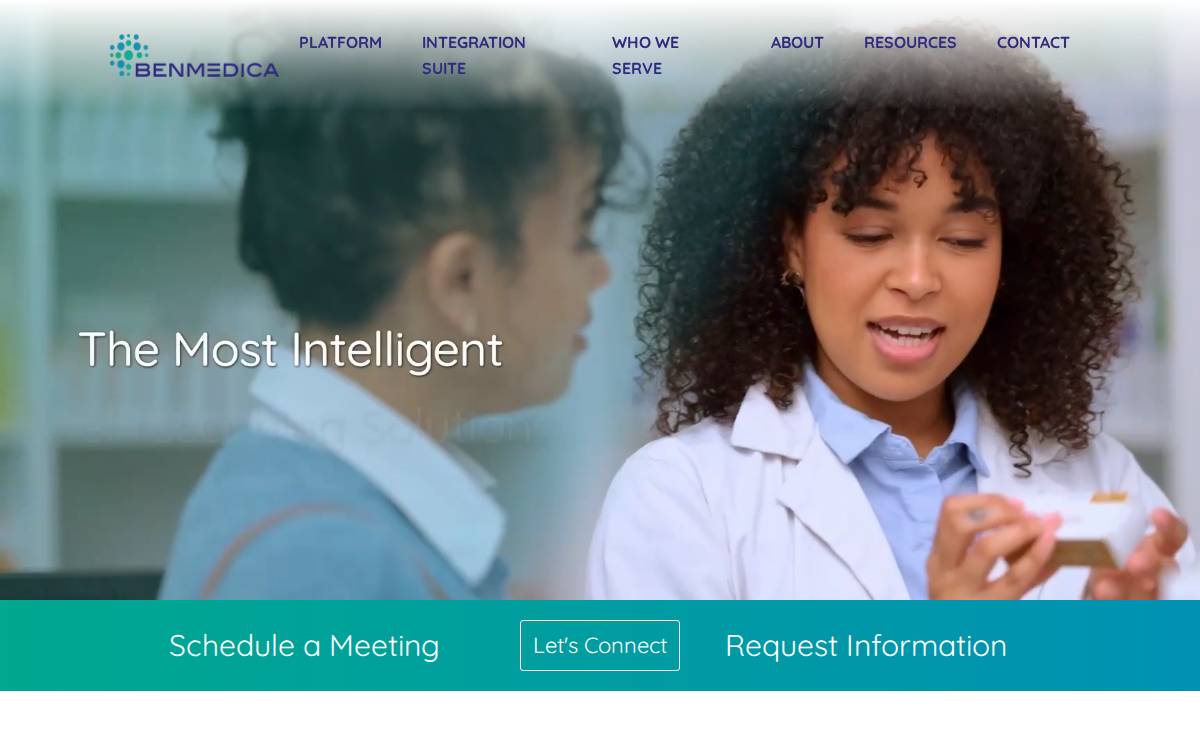 Benmedica website preview