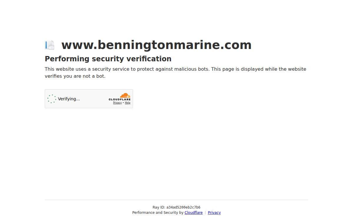 Benningtonmarine website preview