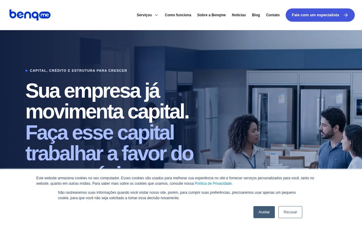 Benqme website preview