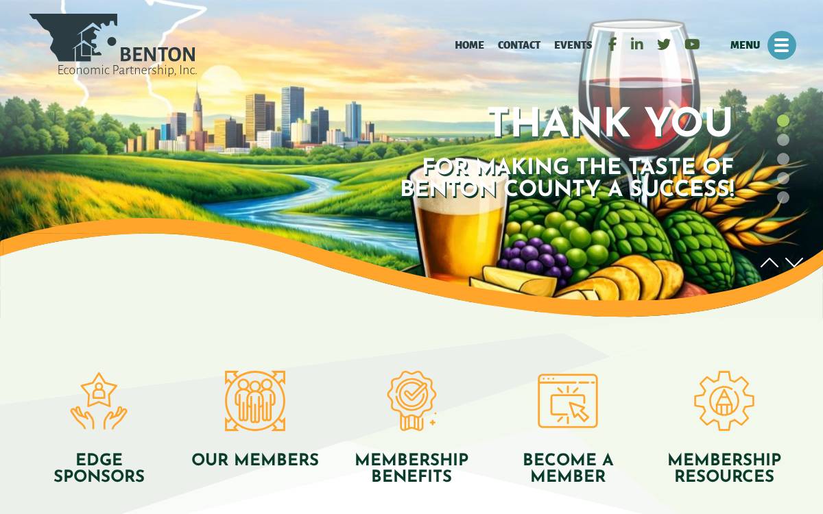 Benton Economic Partnership website preview