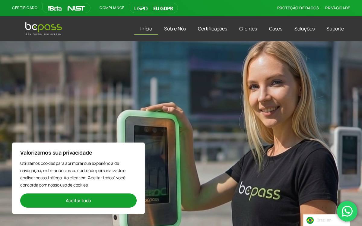 Bepass website preview