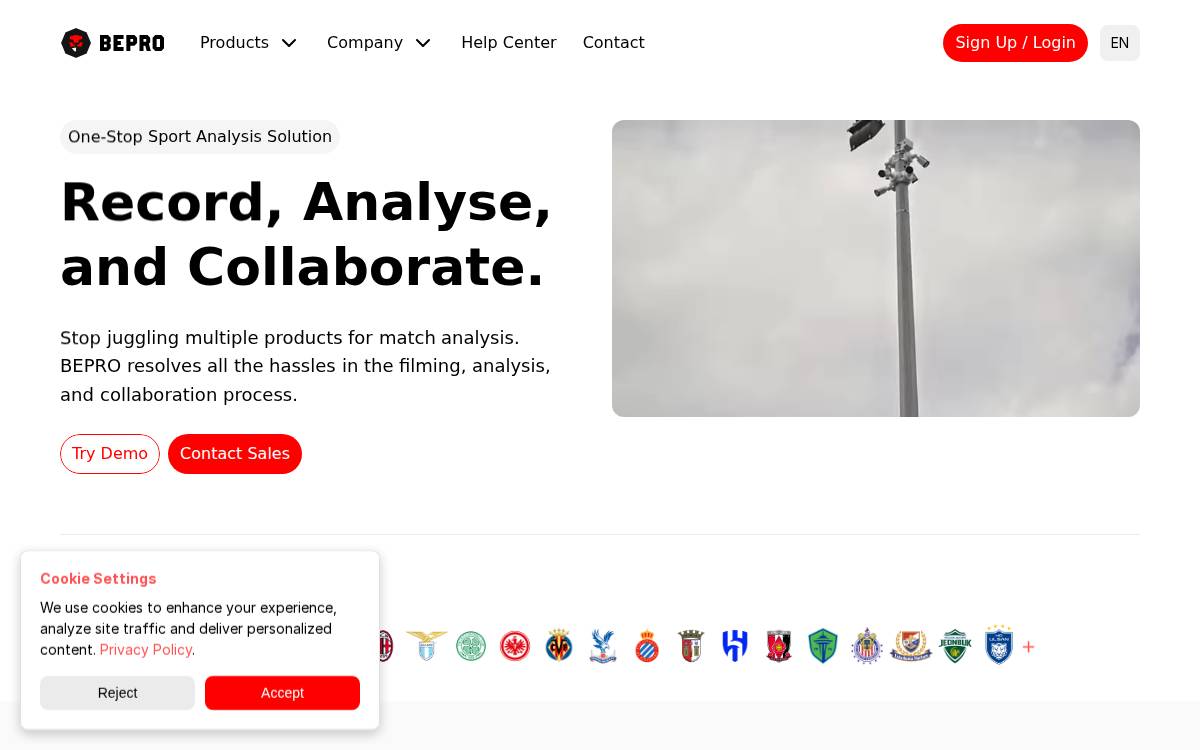 BEPRO website preview