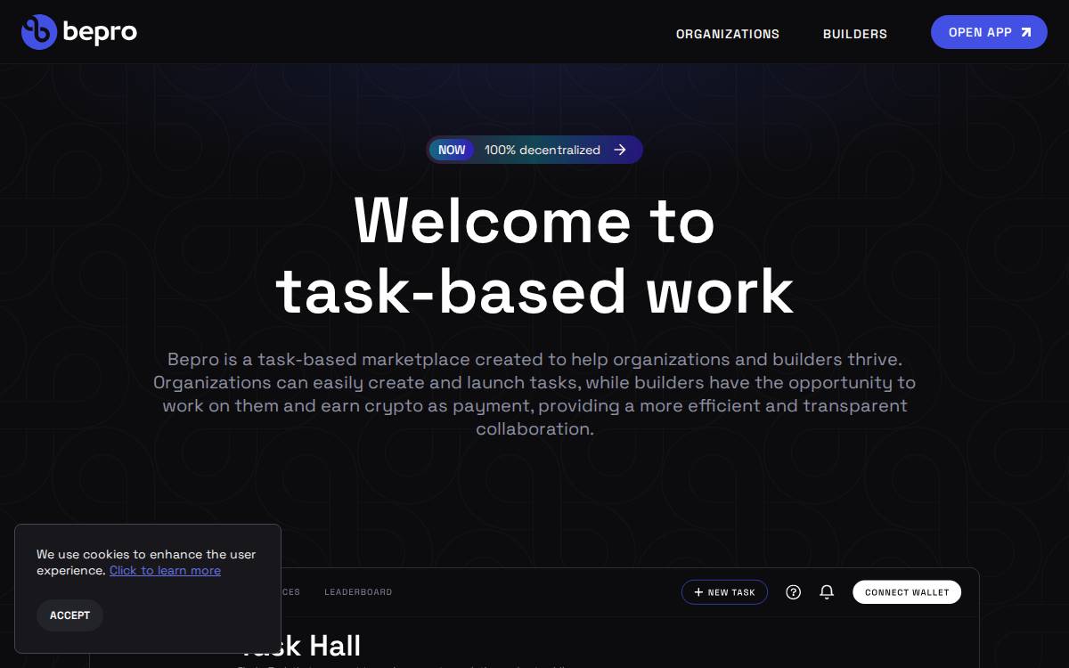 Bepro website preview