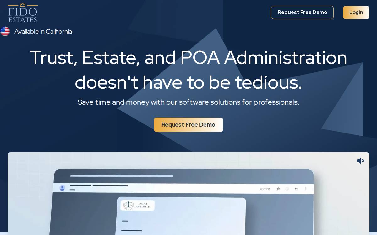 Bequest website preview