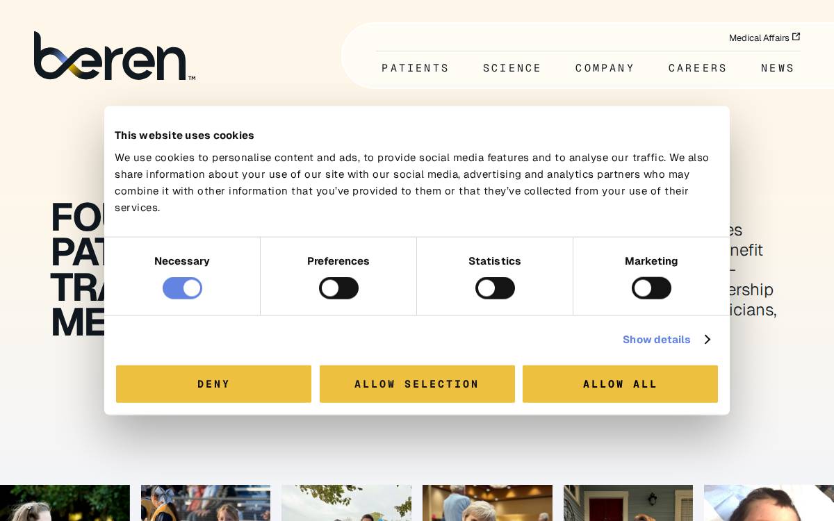 Beren website preview