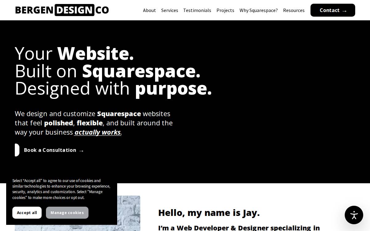 Bergendesign website preview