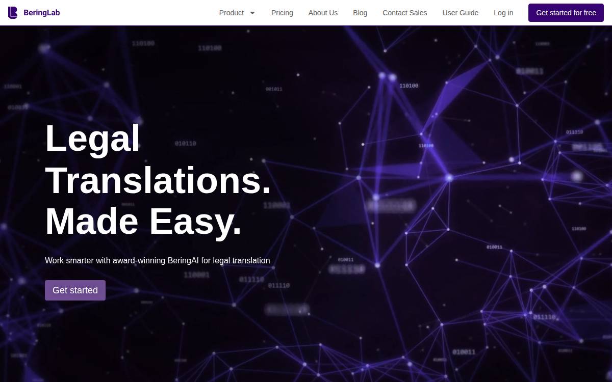 BeringLab website preview