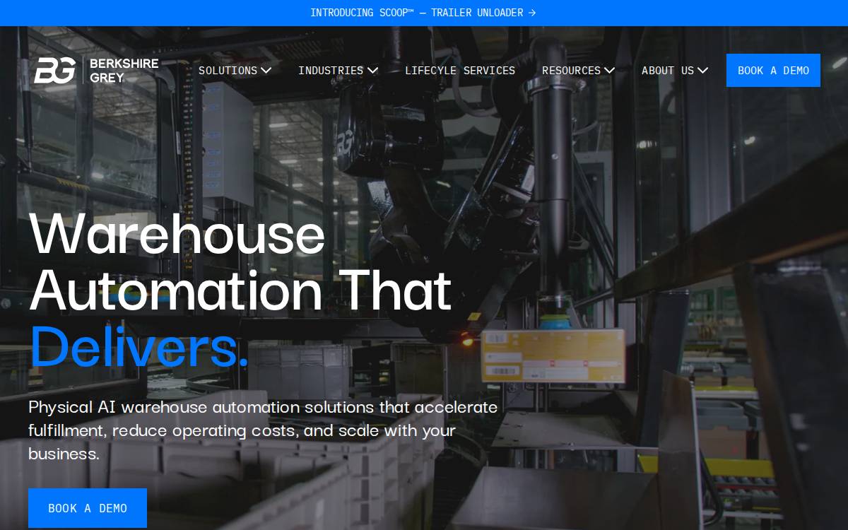 Berkshire Grey website preview