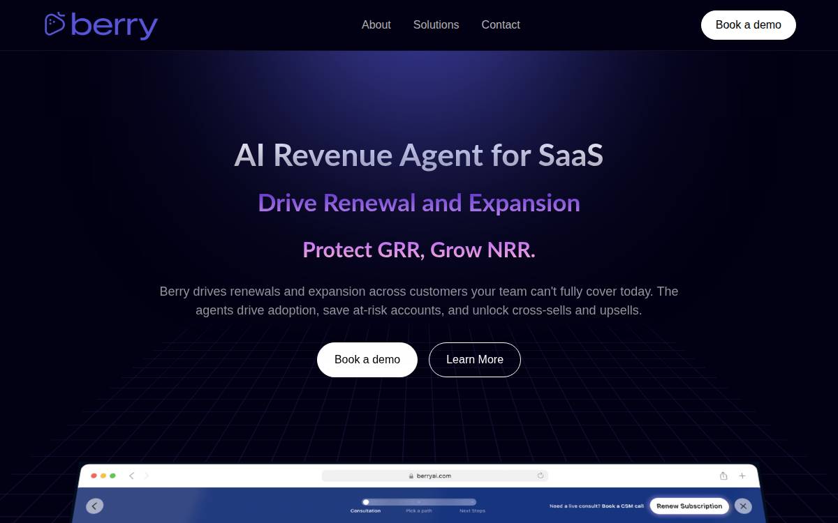 Berry website preview