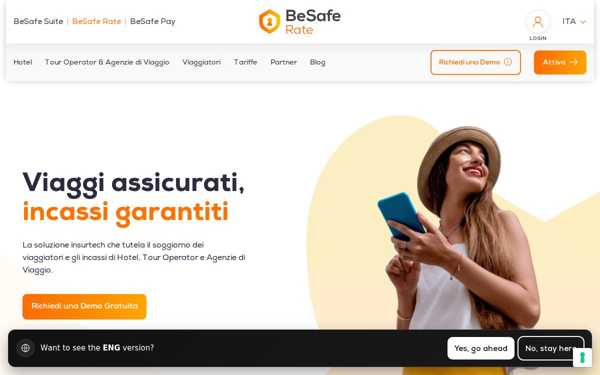 Besaferate website preview