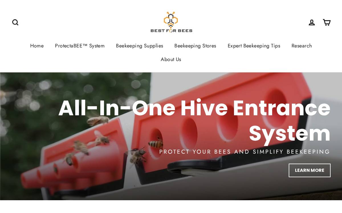 Best for Bees Website website preview