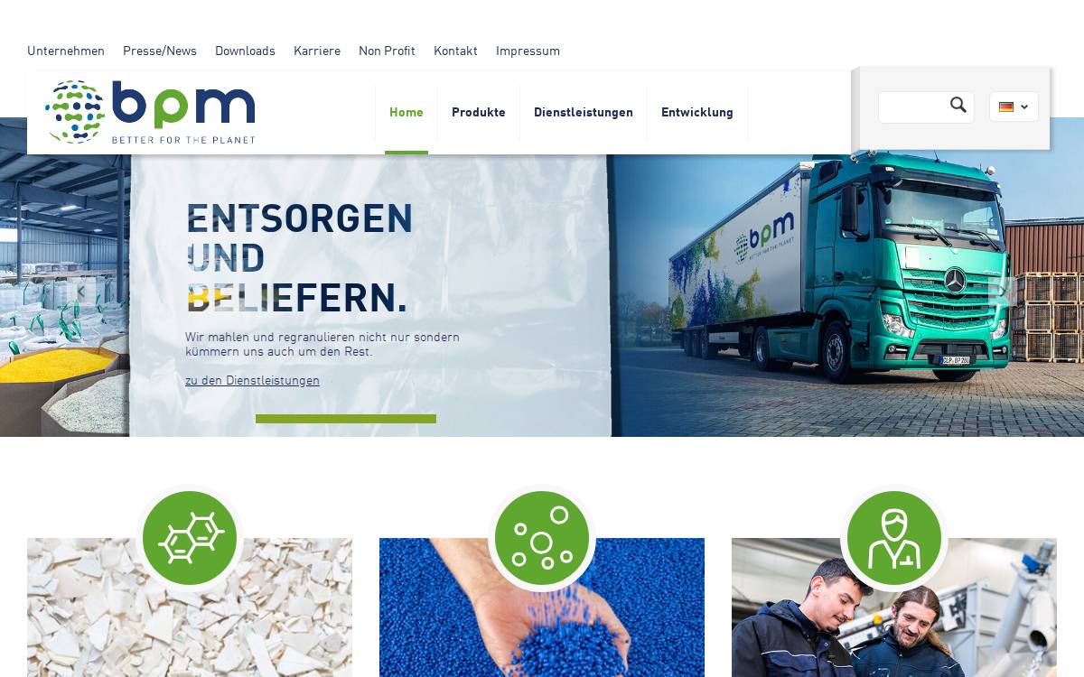 Best Plastic Management website preview