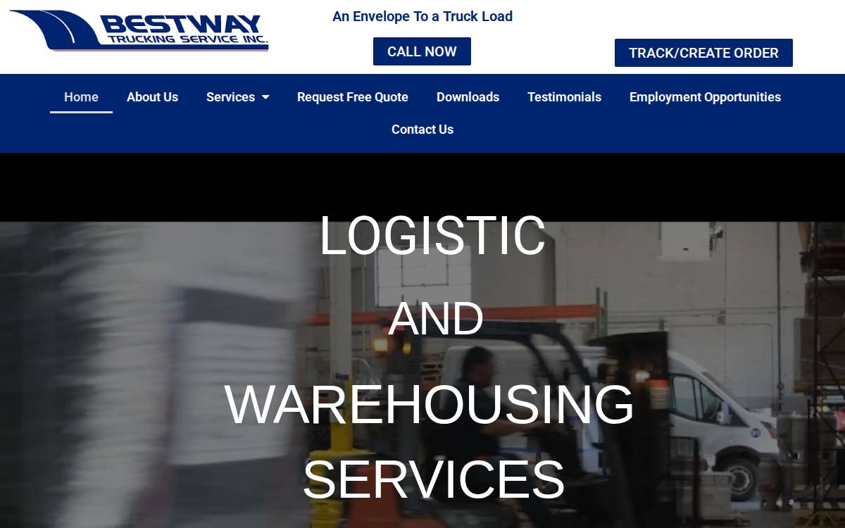 Bestwaytrucking website preview