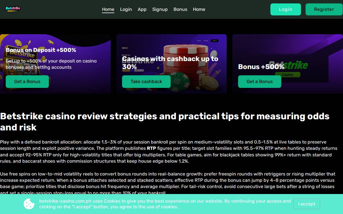 Betstrike website preview
