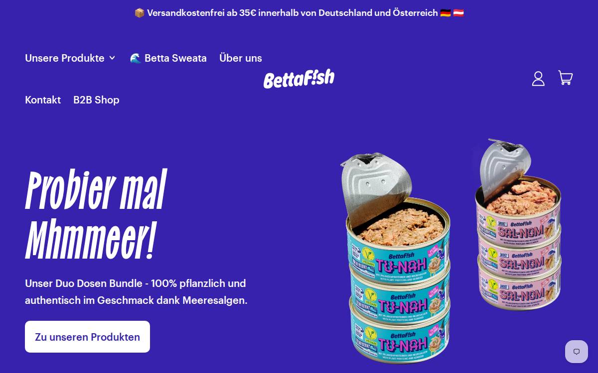 BettaF!sh website preview
