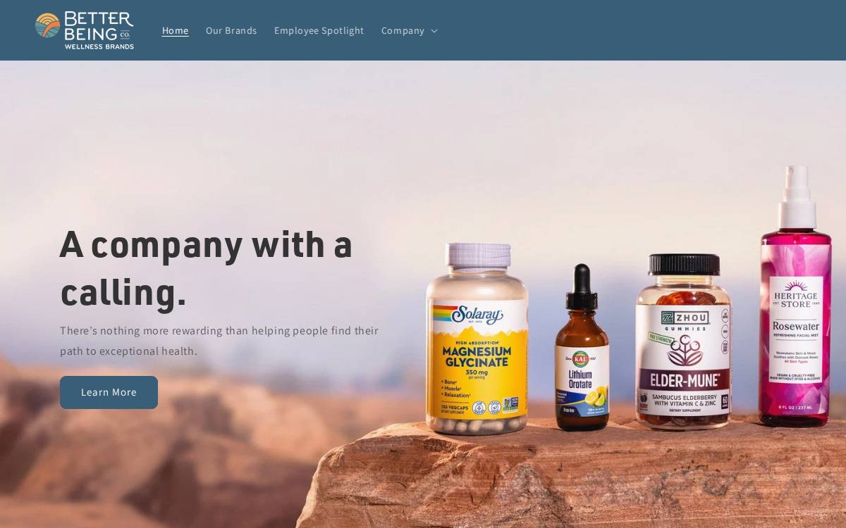 Better Being website preview