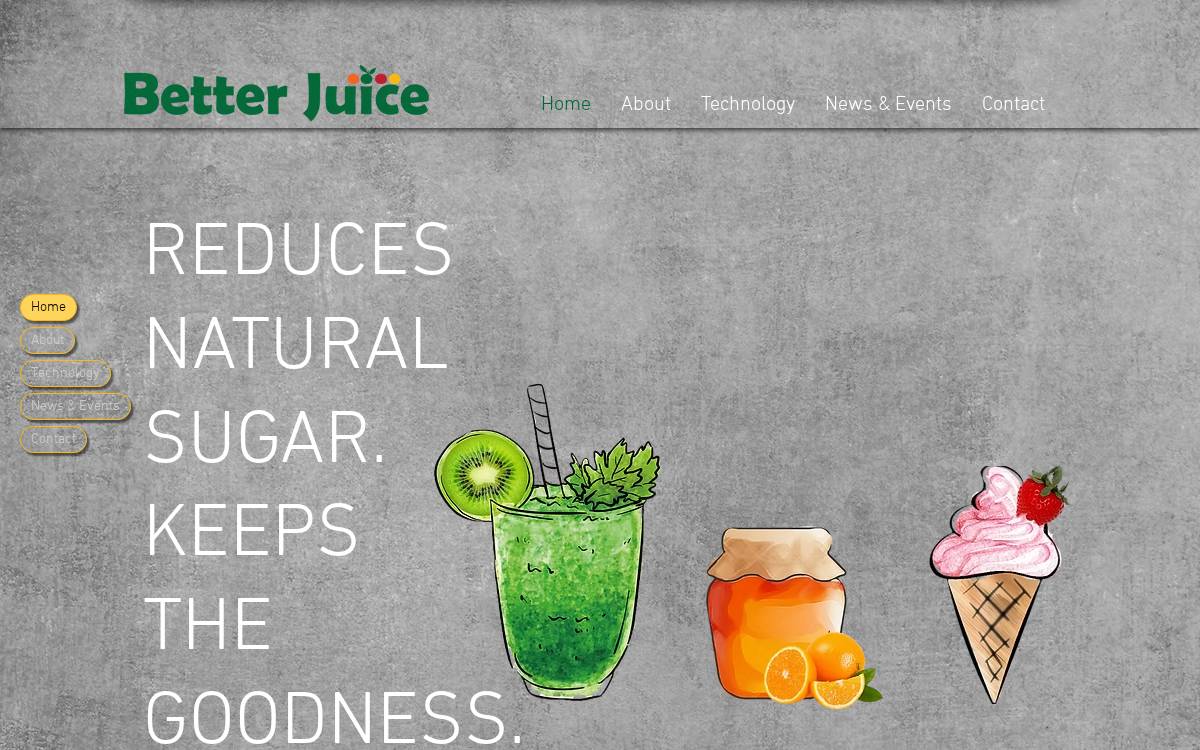 Better Juice website preview