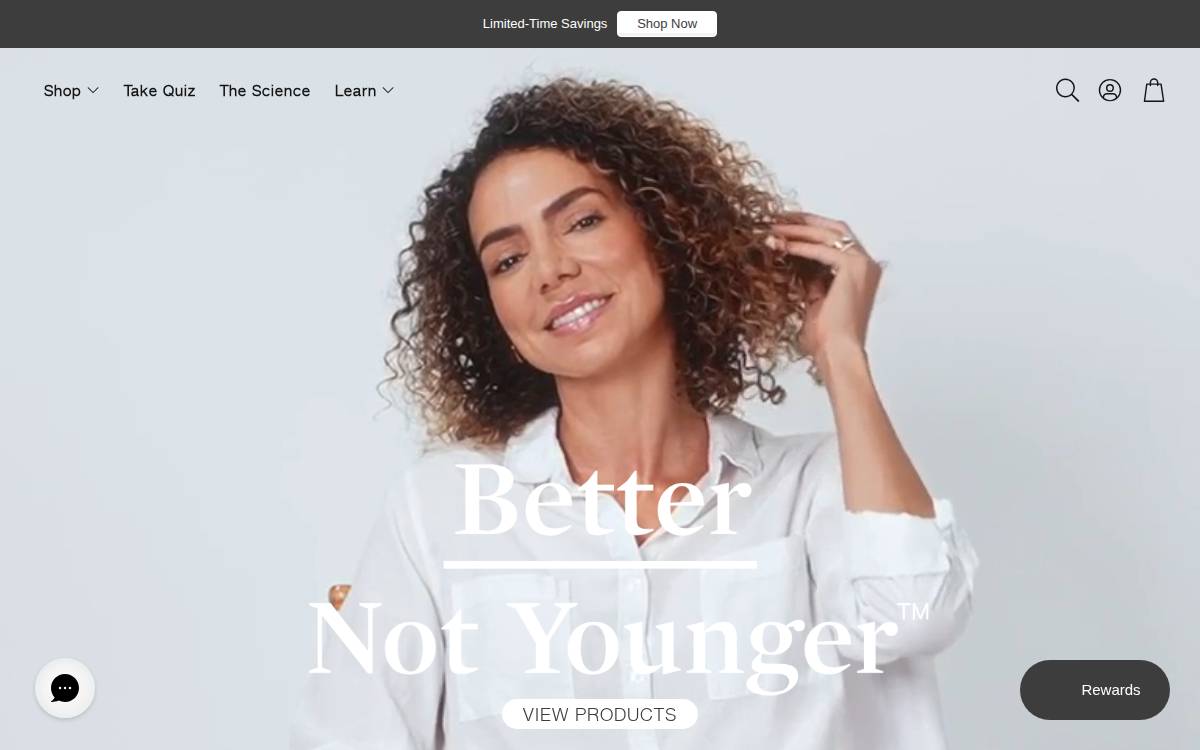 Better Not Younger website preview
