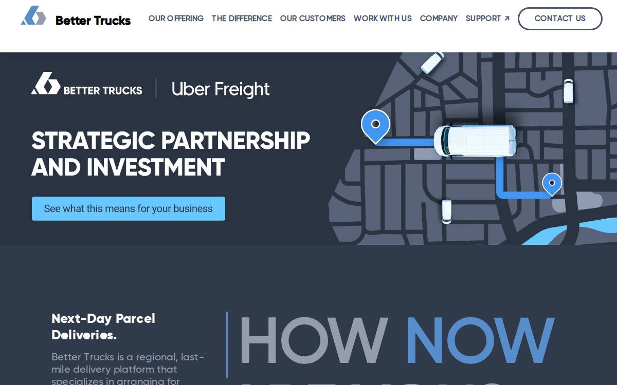 Better Trucks website preview