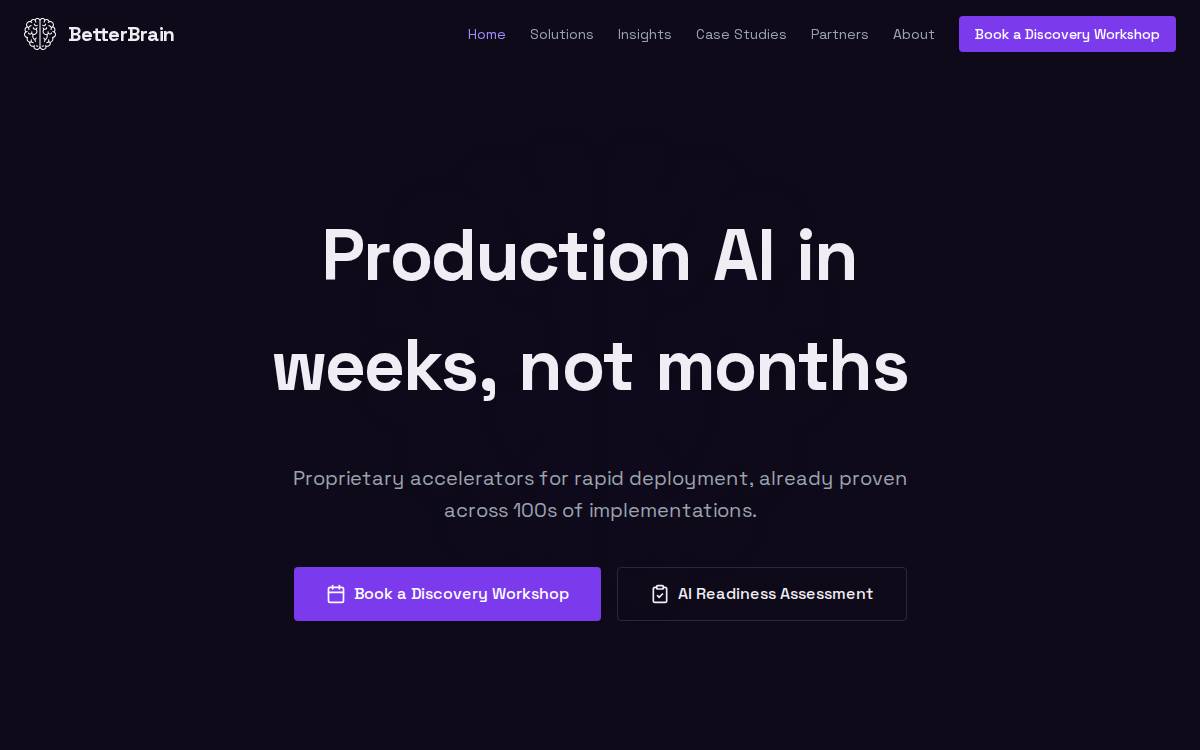 Betterbrain website preview